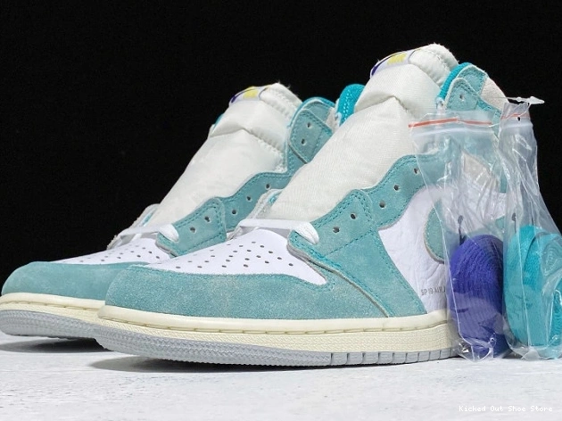 Kicked Out Shoe Store Jordan Turbo 555088-311 Retro Air Green 1 High OG 0812